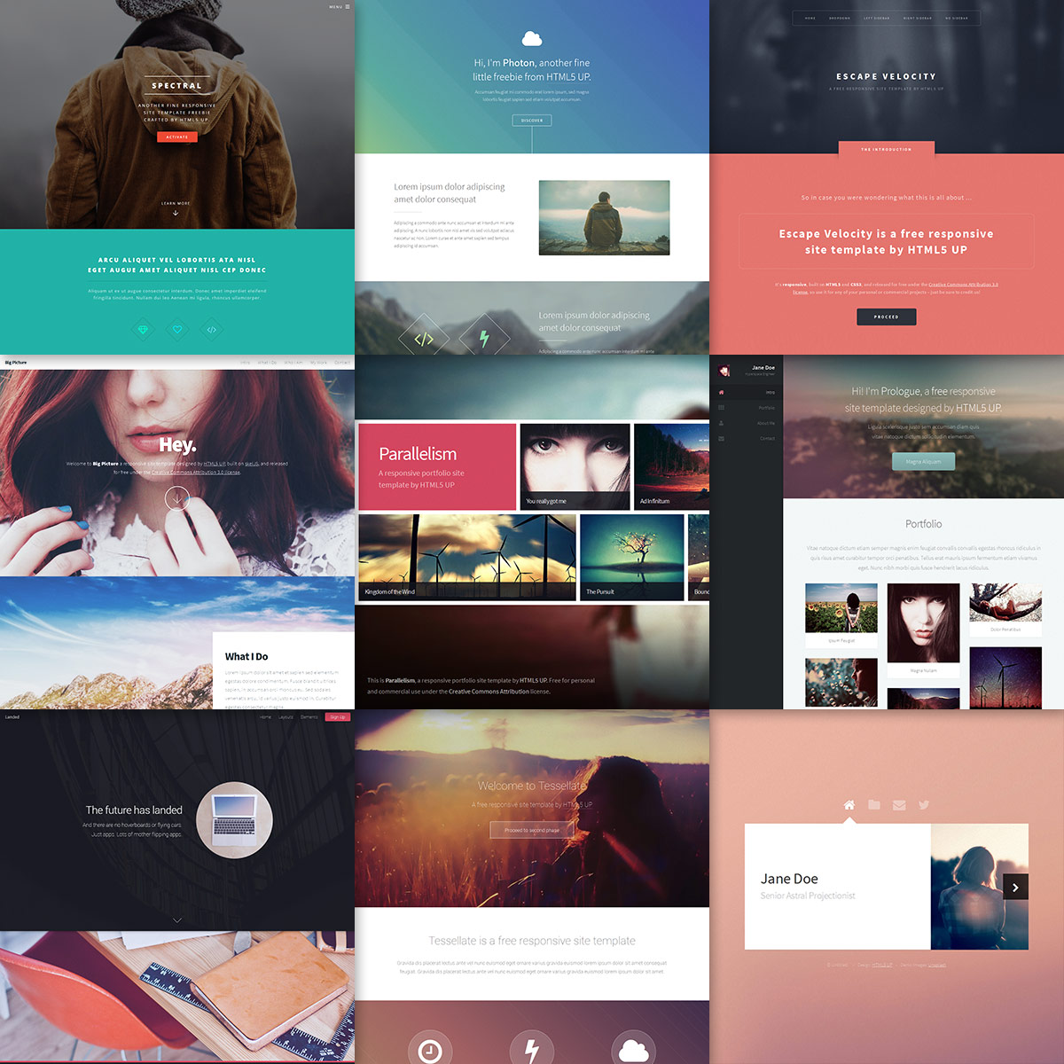 simple website template css