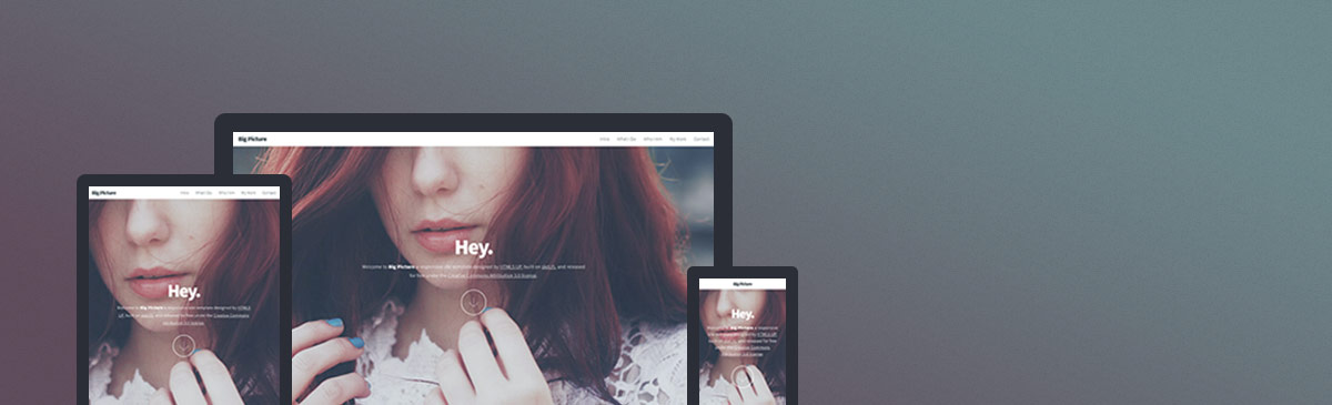 Big Picture HTML5 Responsive Template